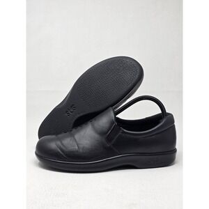 SAS Shoes Womens Size 8 Black Leather Tripad Comfort Viva Slip On Loafer Walking